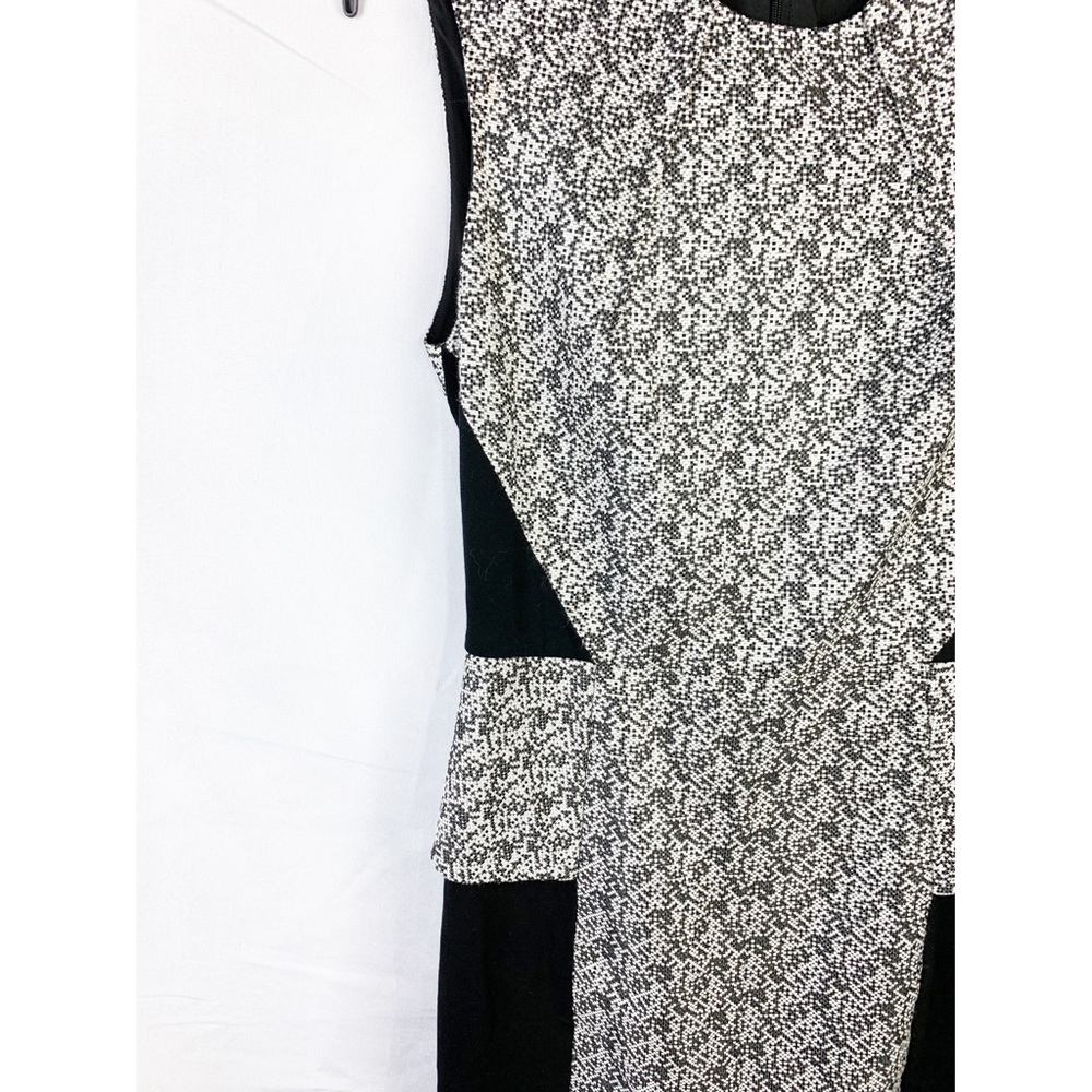 Rachel Roy Peplum Dress Black White Career Sheath - Picture 7 of 13